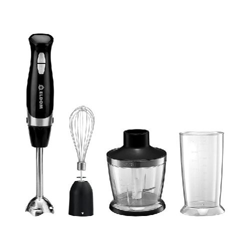 Mixer Eldom M4-1 4 en 1 3 vel 600w incluye vaso picador 500 ml