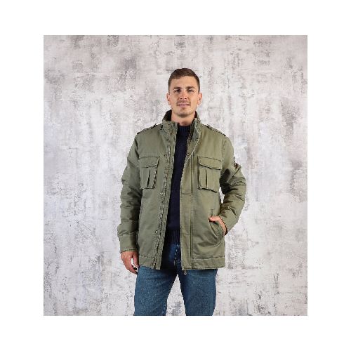 Campera Parka Hombre Verde