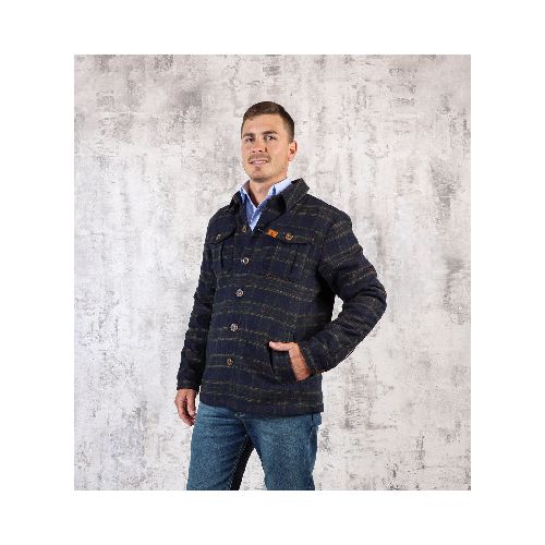 Campera tartan 25 Azul