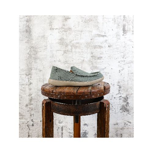 Zapato Casual Lona Hombre Verde