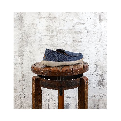 Zapato Casual Lona Hombre Azul