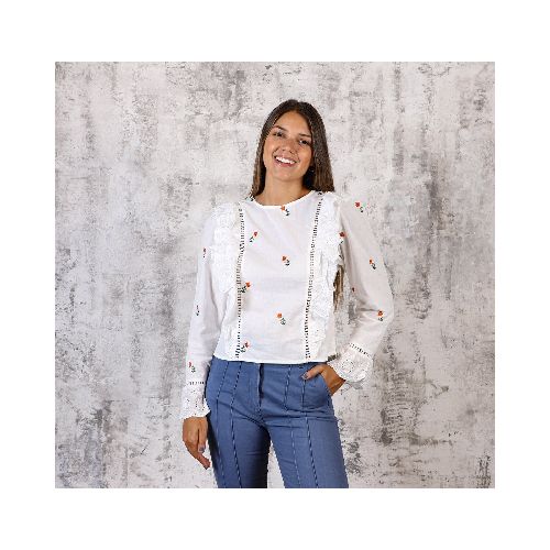 Blusa Broderie Blanca