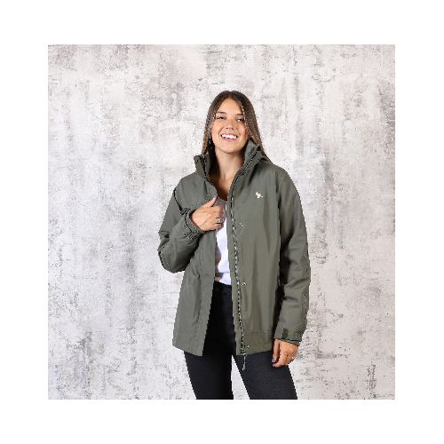 Campera Taslon Dama Verde