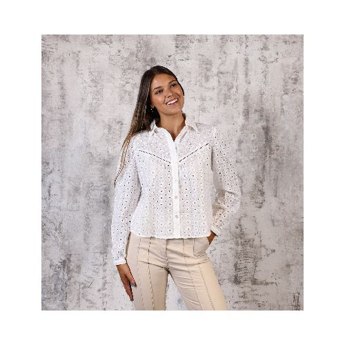 Camisa Broderie Blanca