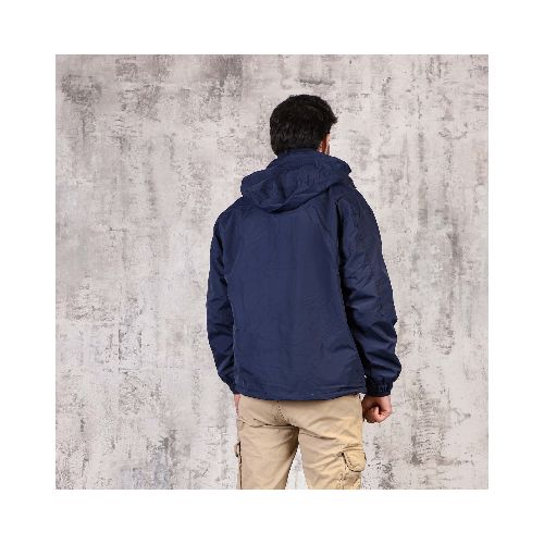 Campera Taslon Hombre Azul