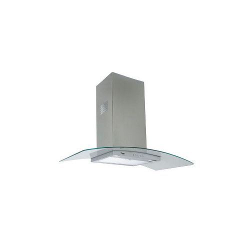 CAMPANA TEM ACERO INOX + VIDRIO 90 CM 820M3/H — Electrocentro Rivera