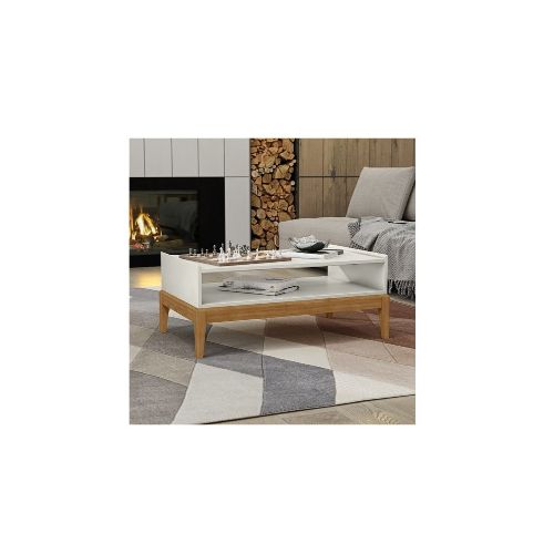 MESA DE LIVING FINESTRA MILAN OFF WHITE /FREIJO — Electrocentro Rivera