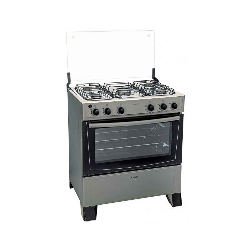 Cocina a gas james 5 hornallas c-150b titanium ● termocupla de seguridad● mesada inoxidable ● quemador central mega llama