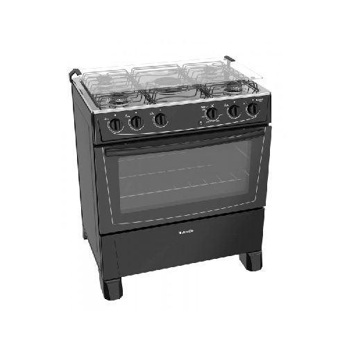 Cocina a gas james 5 hornallas c-150b ● termocupla de seguridad● mesada inoxidable ● quemador central mega llama