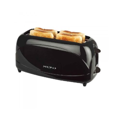 Tostadora xion xi-to204 doble ranura 4 panes - 1200 w.