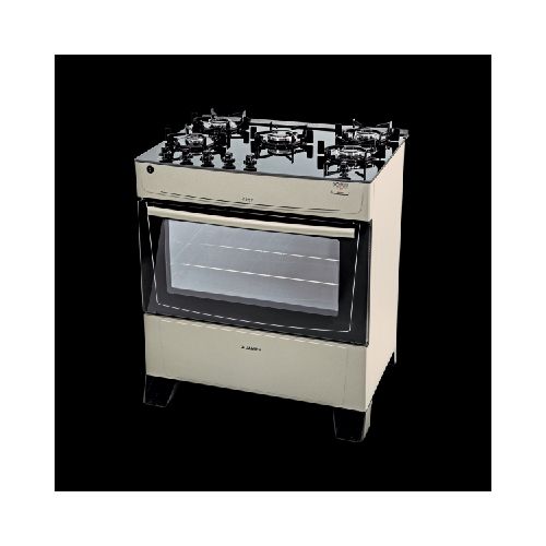 Cocina james supergas mesada de vidrio c-695v titanium 5 hornallas