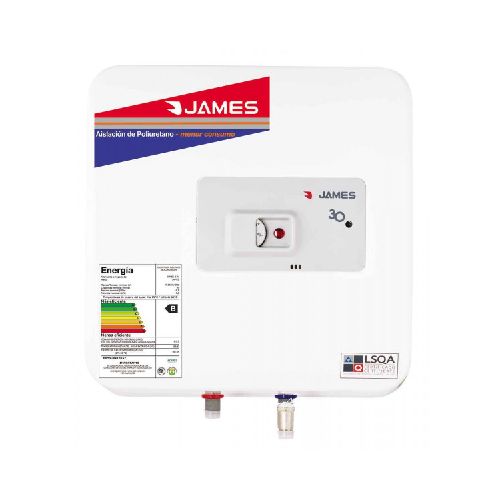 Termotanque james prisma 30 lts. tanque de acero