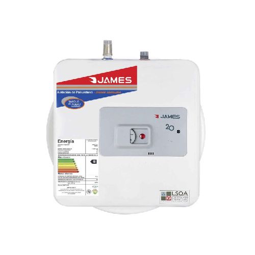 Termotanque james prisma 20 lts. acero salida superior