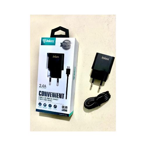 Cargador INKAX CD 65 tipo C Convenient Negro