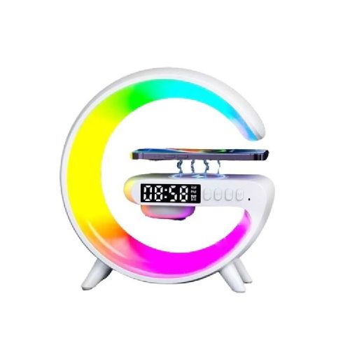 LAMPARA SMART LED G CARGADOR RELOJ RGB BLANCO