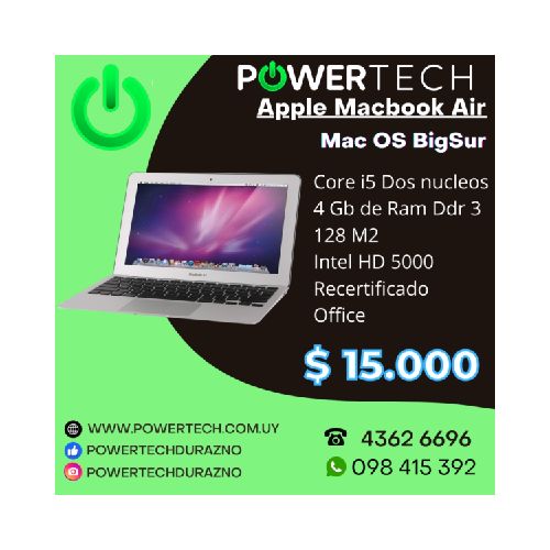 Notebook Apple Macbook Air 11.1