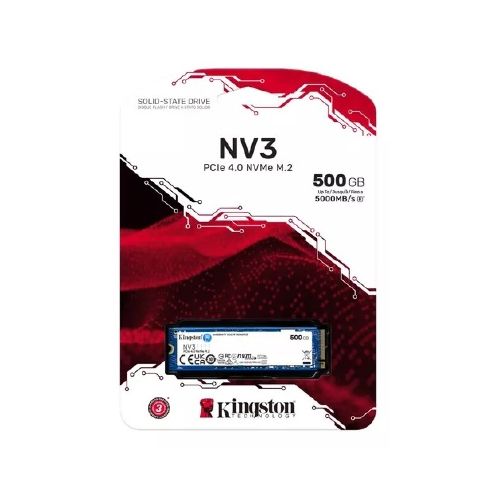 Disco Ssd Nv3 Kingston 500gb Nvme M.2 Pcie 2280 - DISCO SSD NV3 KINGSTON 500GB NVME M.2 PC — Dimm