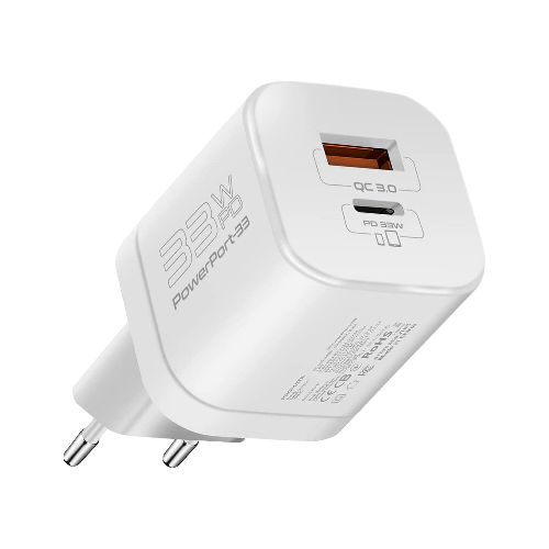 Cargador Promate Powerport 33 Eu - BLANCO — Dimm