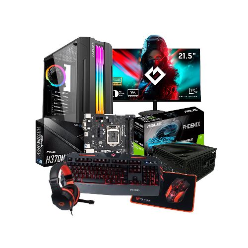 Combo Pc Gamer Core I5 8500 16gb/512gb Ssd Con Monitor Y Periféricos - PC COMBO GAMER I5 8500 16/512/1650  Gravity