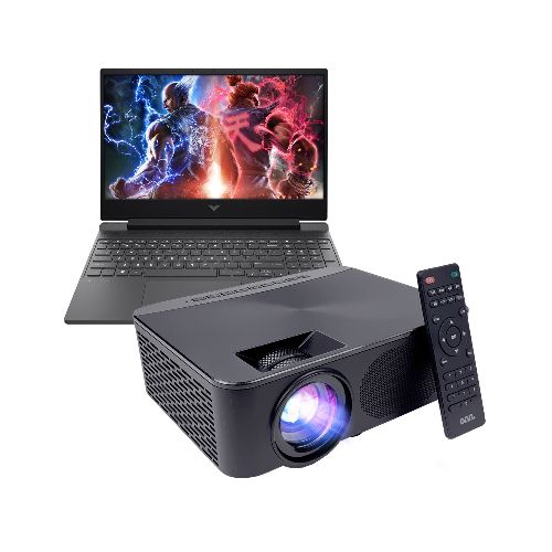 Notebook Hp Victus Ryzen 7 + Proyector Full Hd - COMBO NOTEBOOK HP 16T + PROYECTOR ONN — Dimm