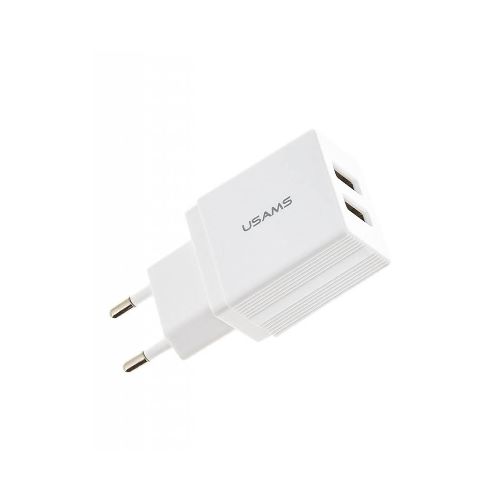 Cargador Usams Cc090 2 Usb 2.1a Sin Cable - CARGADOR USB X2 2.1A USAMS — Dimm