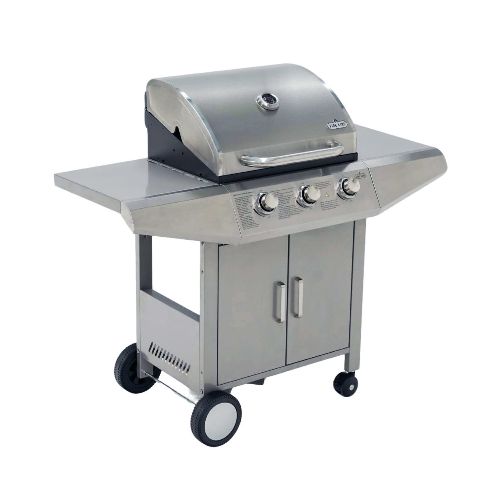 Parrilla Barbacoa A Gas Fire King Kyql23t Portátil Con Tapa Y Ruedas - PARRILLA A GAS FIRE KING PRO KYQL23T 3H — Dimm