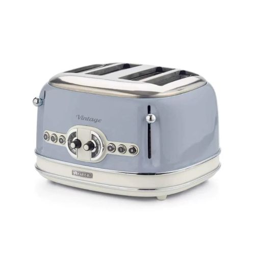 Tostadora Ariete 156 Vintage 1600w 4 Panes - TOSTADORA ARIETE VINTAGE 156 AZUL — Dimm