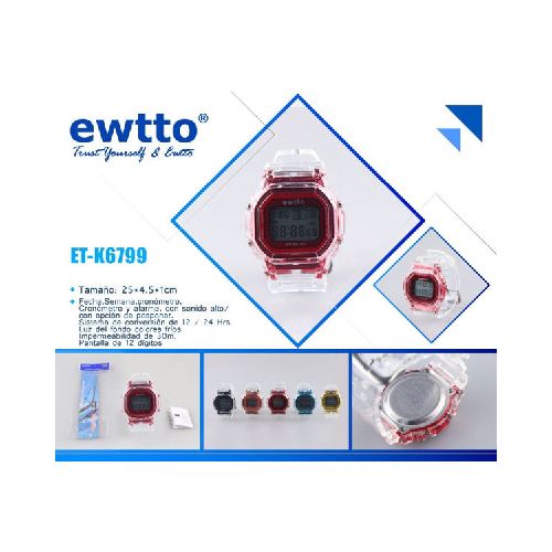 RELOJ PULSERA EWTTO K6799