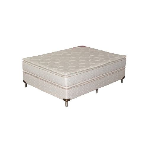 Conjunto Sommier 2 Plazas Espuma Densidad 30 Doble Pillow