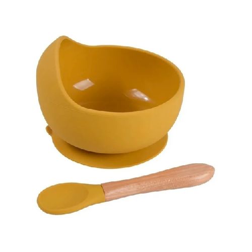 Bowls de Silicona con cuchara Set de Alimentacion Bebe