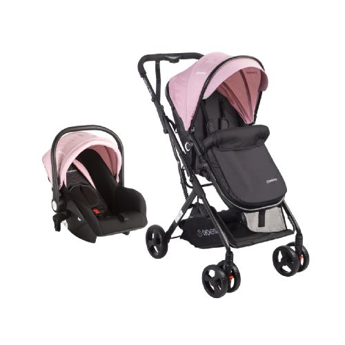 Coche Travel System Vox Bebesit - Beige - Gris - Rosa