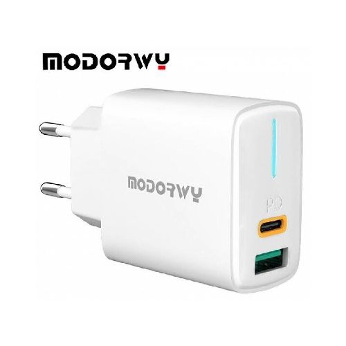 CARGADOR DOBLE SALIDA USB + C 20 W