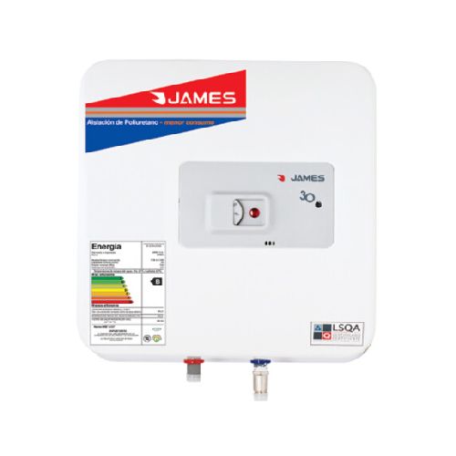 Termotanque 30 lts. James, Prisma, Tanque acero