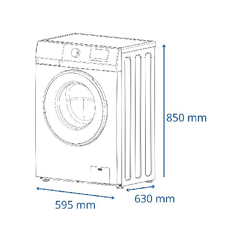 Lavarropas James Lr1016 10,5kg Inverter Bajo Consumo Color Blanco