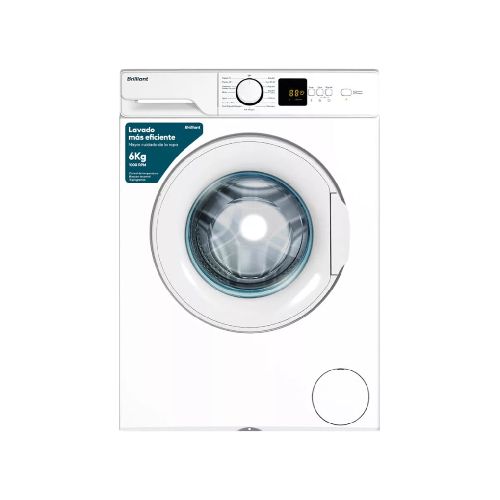 Lavarropa Automático Brilliant 6kg Blanco Brev6wmw Frontal