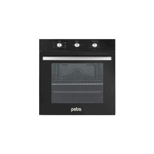 Horno Empotrar Convección Eléctrico Petra 71 L Negro Clase A