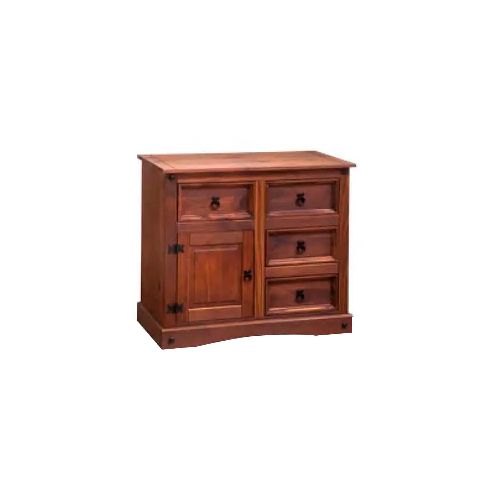 Mueble Aparador Madera Maciza Lustrada 3 Cajones 1 P. – Ltc