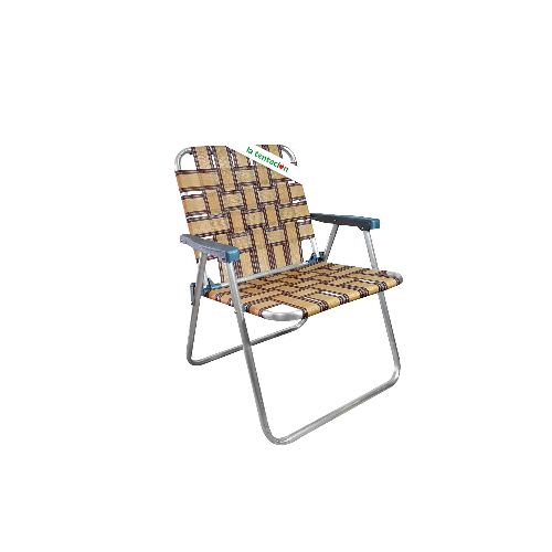 Silla Playa Aluminio 7/8 Con Cinta Reforzada La Tentacion