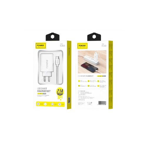 Cargador Foneng c/cable Micro USB 2.1A EU43