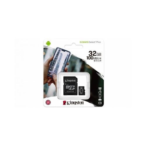 Memoria Micro SD 32GB Kingston c/adap Class 10 100mb/s