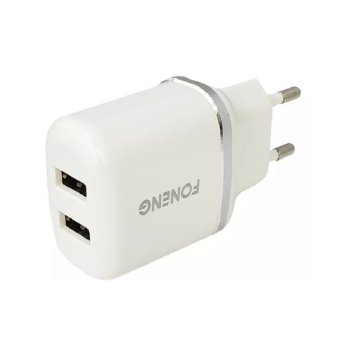 Cargador Foneng USB C/2 Puertos 2.4A EU20