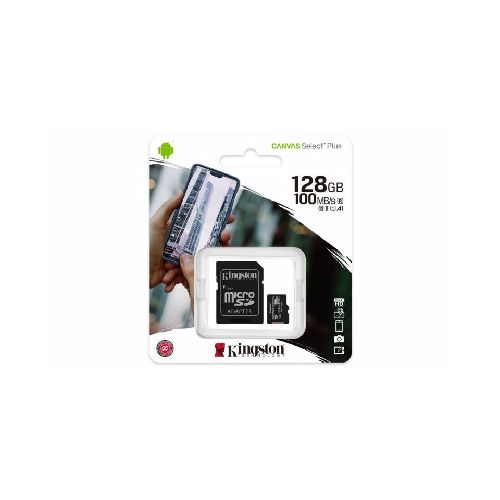 Memoria Micro SD 128GB Kingston c/adap Class 10 100mb/s