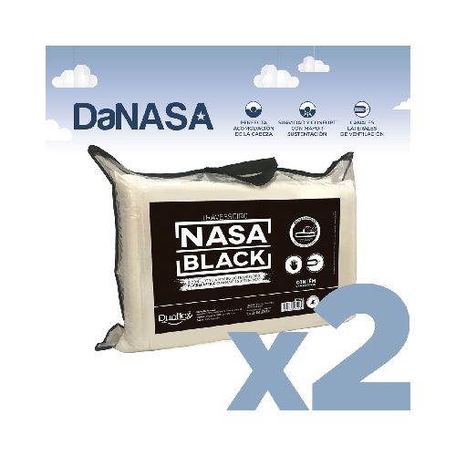 Set x2 – Almohada Viscoelástica – Nasa Black