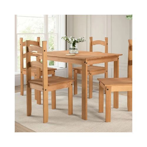 Juego de Comedor de Madera – 4 sillas – Tulipa