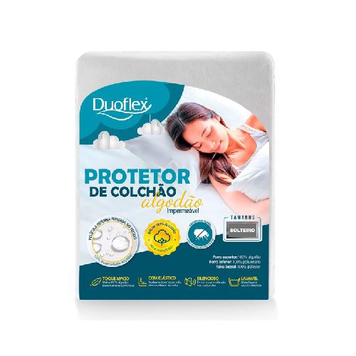 Protector de Colchón Impermeable y Silencioso – 1 Plaza Duoflex