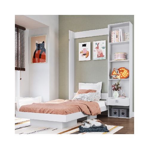 Cama Rebatible con Armario 1 plaza – Vancouver – Outlet