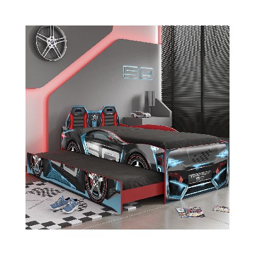 Cama Marinera Infantil 1 plaza – Auto – Tornado Fun