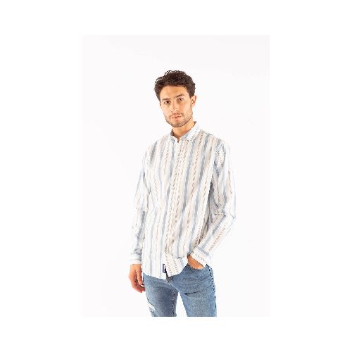 Camisa M/L A Rayas Gigliola Slim Mistral