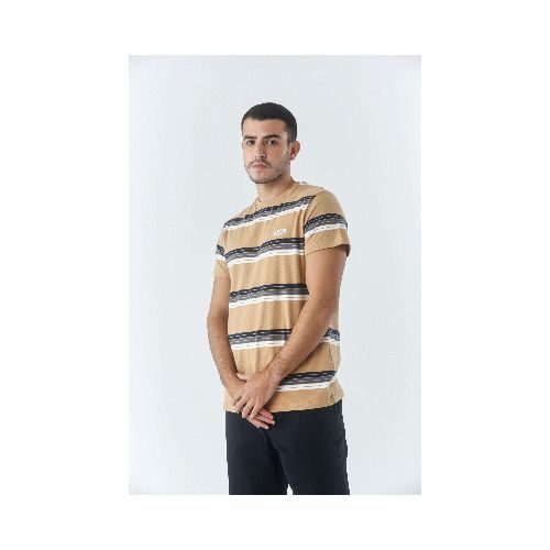 T-SHIRT BASE M/C RAYADA AMBERES MISTRAL