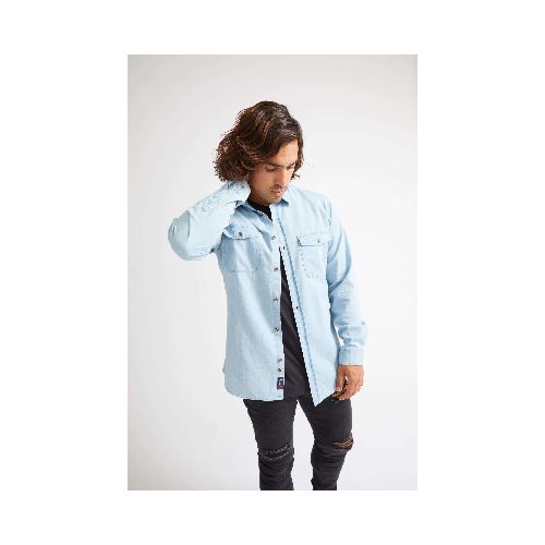 CAMISA JEAN M/L 2BOL NICKS MISTRAL